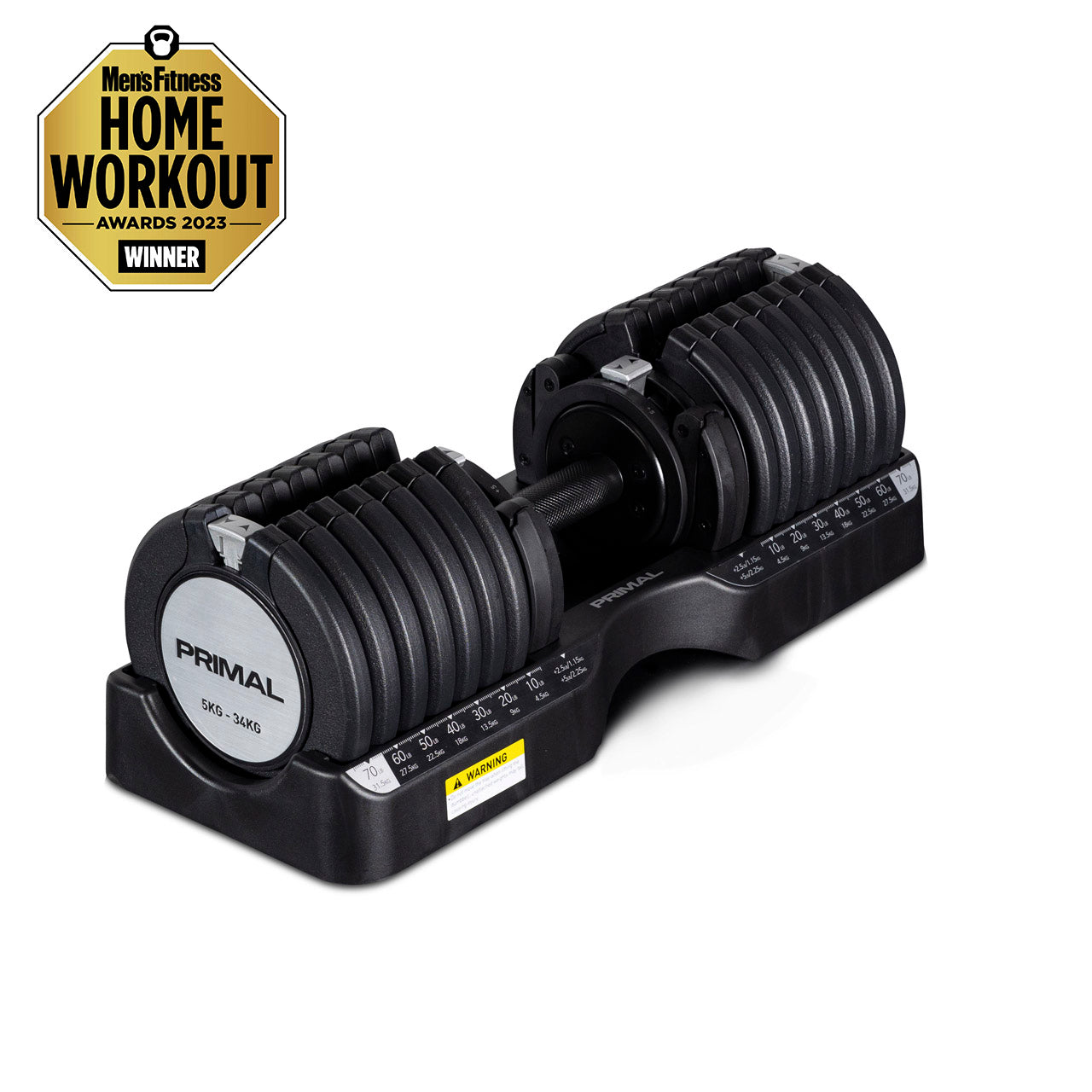 Primal Personal Series Adjustable Dumbbell - 34kg/75lb (SINGLE)