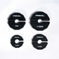 Primal Performance Series Black Fractional Plates (Pairs)