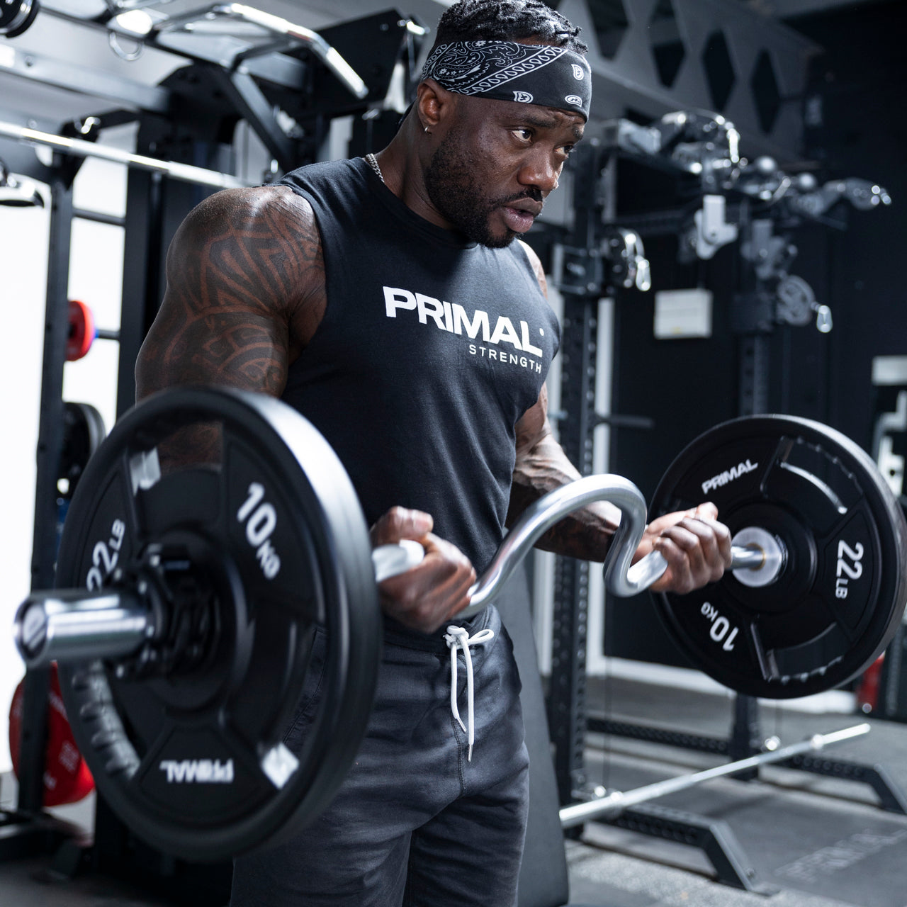 Bicep Curl Cap Ez Curl Bar CAP Barbell Weight Bar 47-Inch Olympic