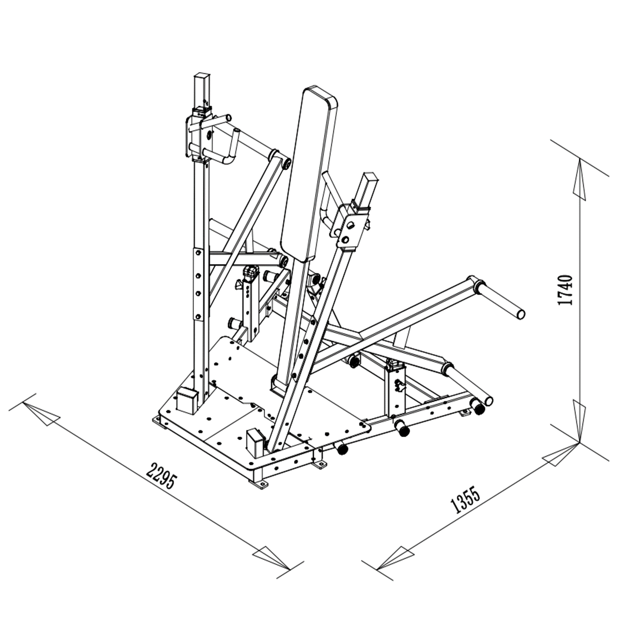 Standing Chest Press- PRE WORKED