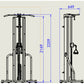 Primal Pro Series Free Standing Hi/Lo Pulley with Pull-Up Bar