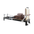 Pilates reformer machine on a white background