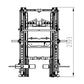 a front view diagram of the primal strength monster rack system