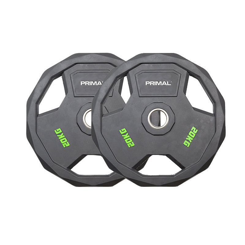 Primal Pro Series Rubber Olympic Disc with Stainless Steel Ring 20kg (Pair)