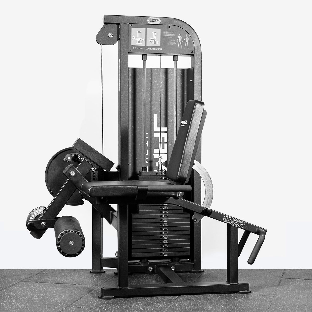 Primal Performance Series 125kg Pin-Select Dual - Leg Ext/Prone Leg Curl