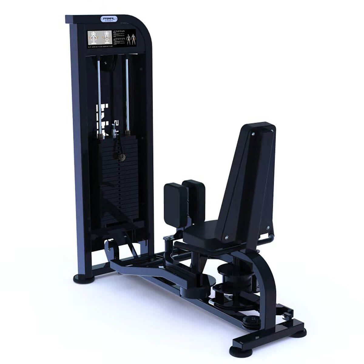 a commercial dual abductor adductor gym resistance machine