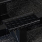 black prone row gym bench foot step