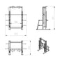 a diagram and dimensions of a gym smith machine