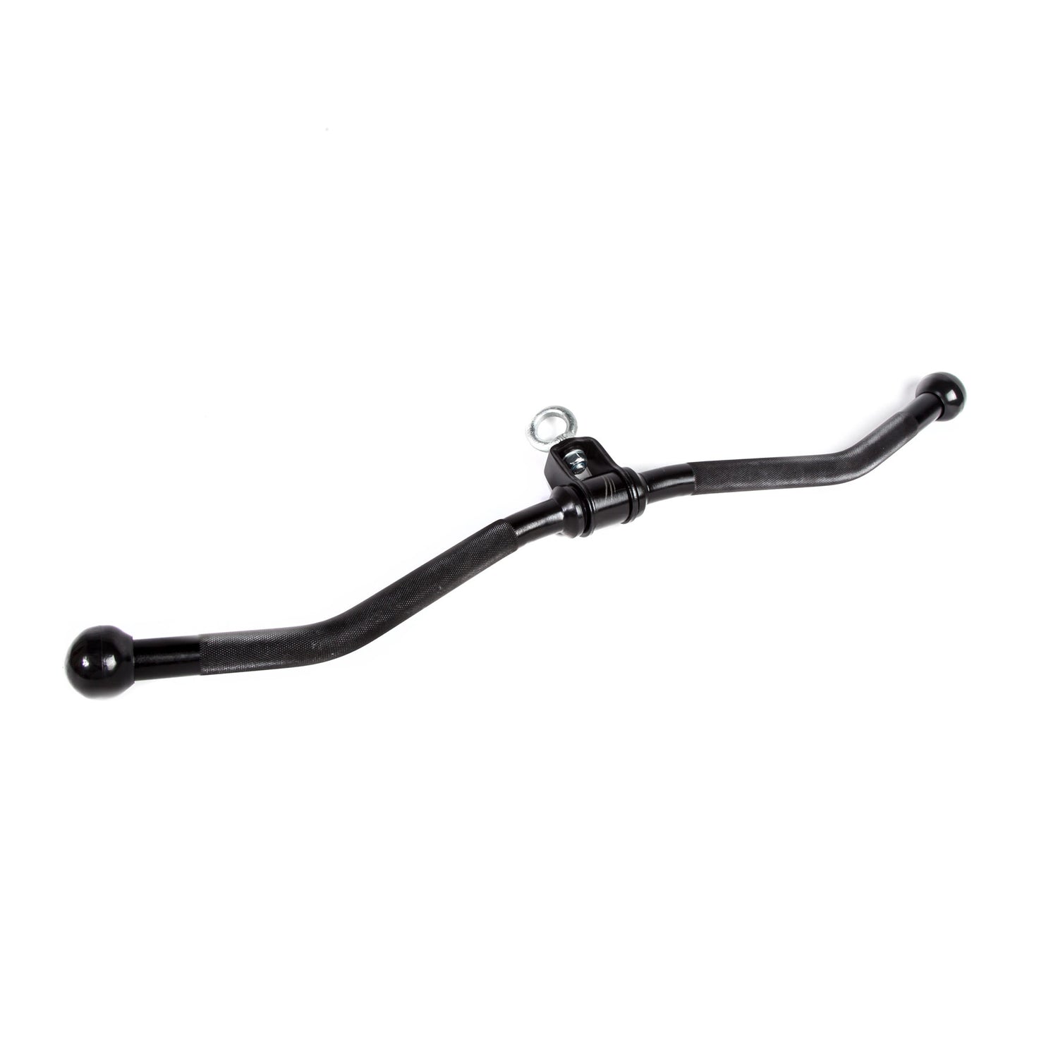 A black curl bar cable attachment.