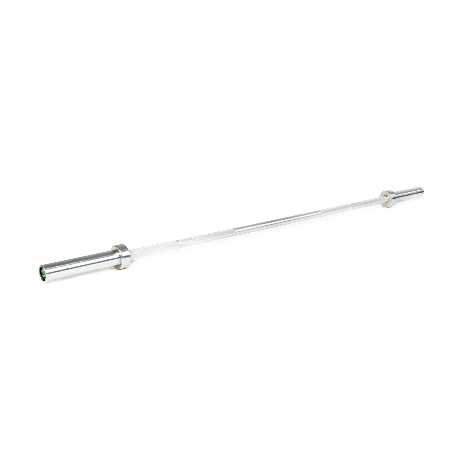 a silver aluminium technique barbell