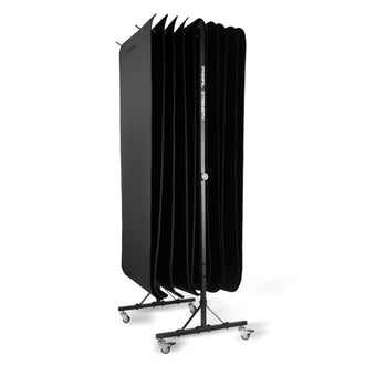 fitness gym mats on a fitness mat rack with castor wheels