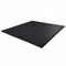 Commercial-grade black flooring gym tiles with dimensions of 1 metre by 1 metre.