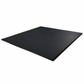 Commercial-grade black flooring gym tiles with dimensions of 1 metre by 1 metre.