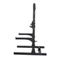 black folding squat stands with safety stoppers