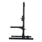 black folding squat stands with safety stoppers