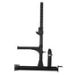 black independant folded squat stands with safety stoppers