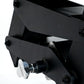 the adjustable seat metal pin on a preacher curl bench