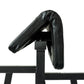 the black foam curl pad on a dual preacher curl bench