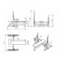 a diagram and dimensions of a adjustable olympic weight bench 