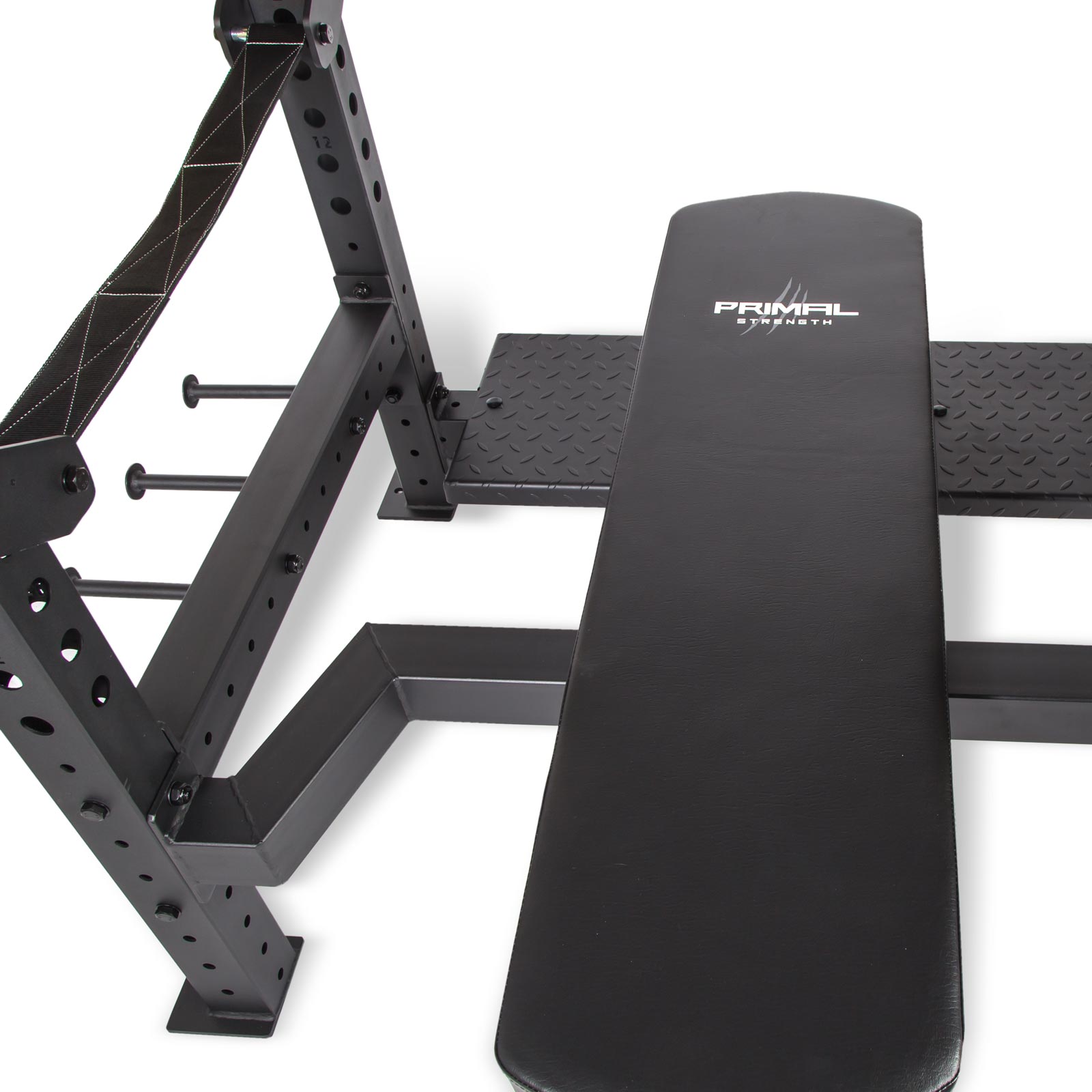 the bench and platform of a olympic weight bench