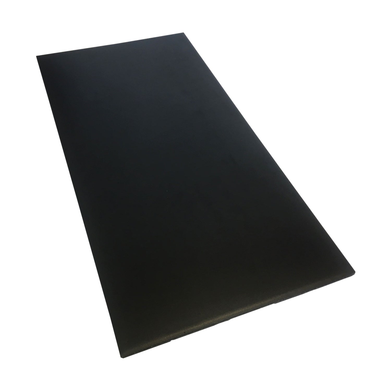 a black fitness gym mat