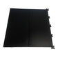 two connected black fitness gym mats 