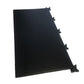 two connected black fitness gym mats 