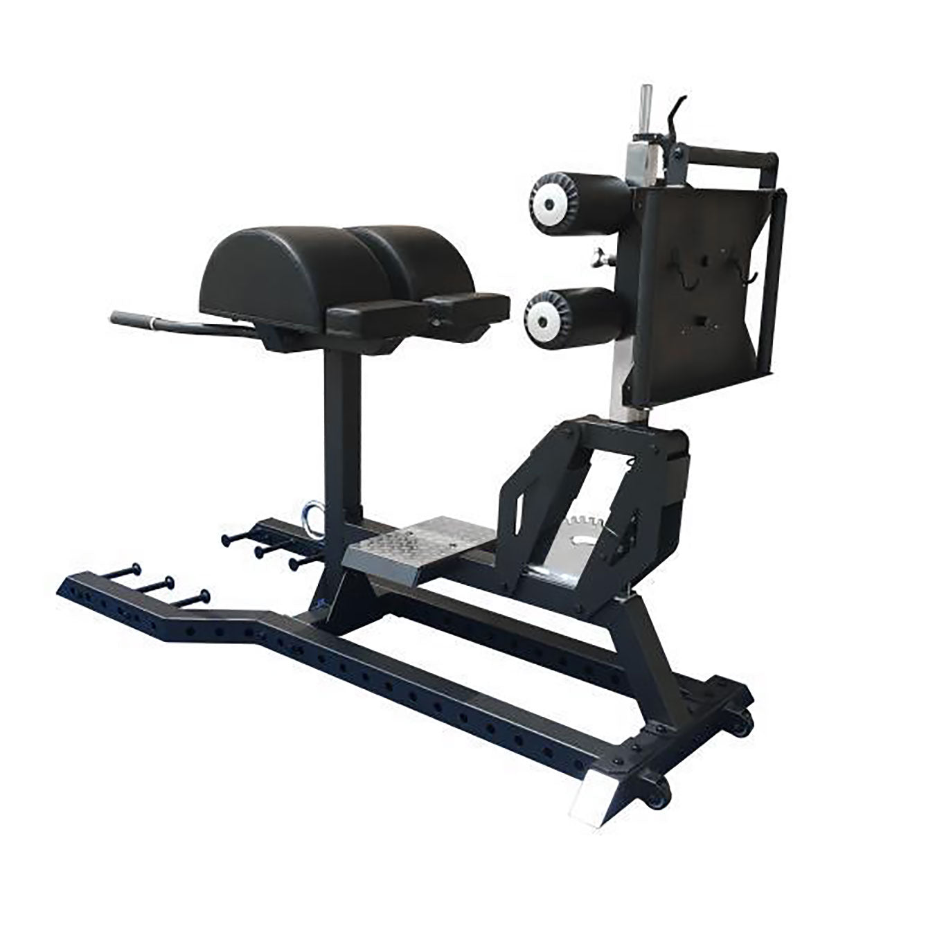 a adjustable glute ham developer bench with resistance band hooks