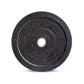 a black and red 25kg hi temp weight plate