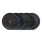 a range of hi temp fleck coloured weight plates from 5kg to 25kg