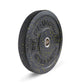 a black and yellow 15kg hi temp weight plate