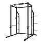 a empty black power rack