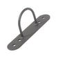 black wall and floor mounted battle rope anchor