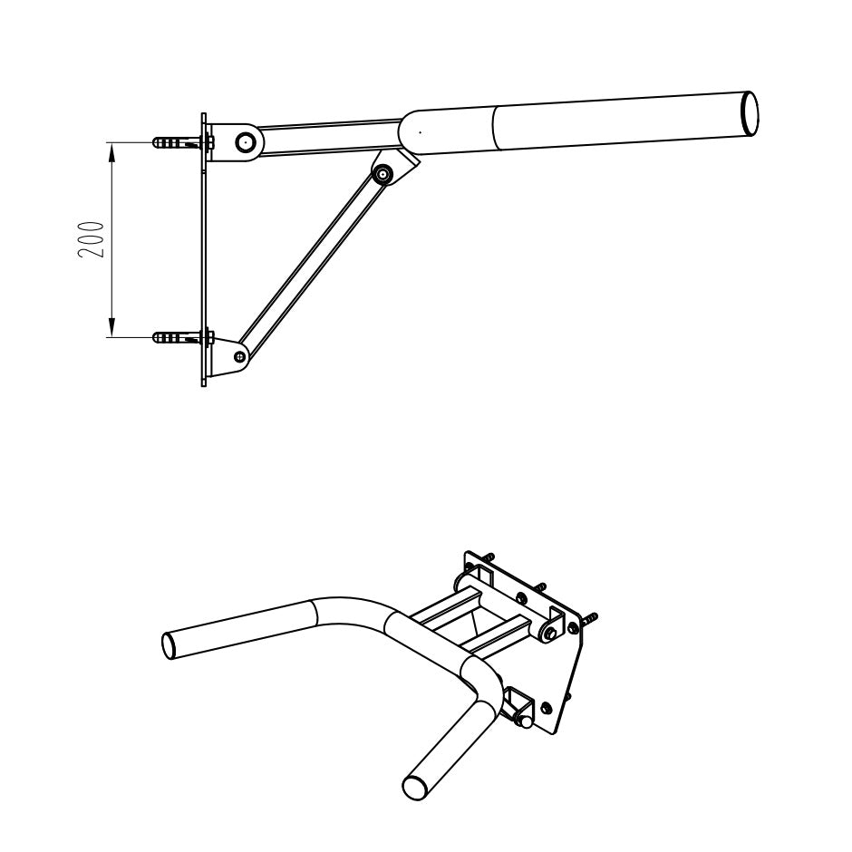 Wall Mounted Dip Handle