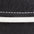 black leather with white stitching