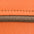 orange leather with brown stitching