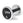 a stainless steel dumbbell with a apex custom logo on the endcap