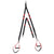 red and black gym suspension trainer