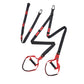 red and black gym suspension trainer