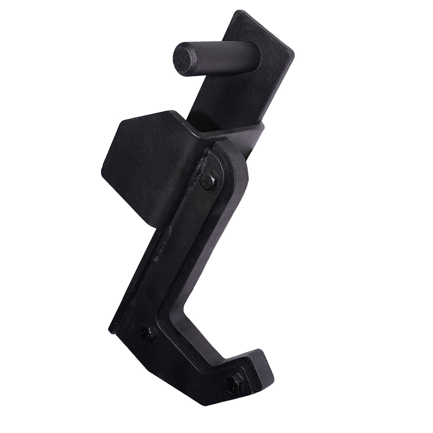 black premium j hook accessory for a gym rack