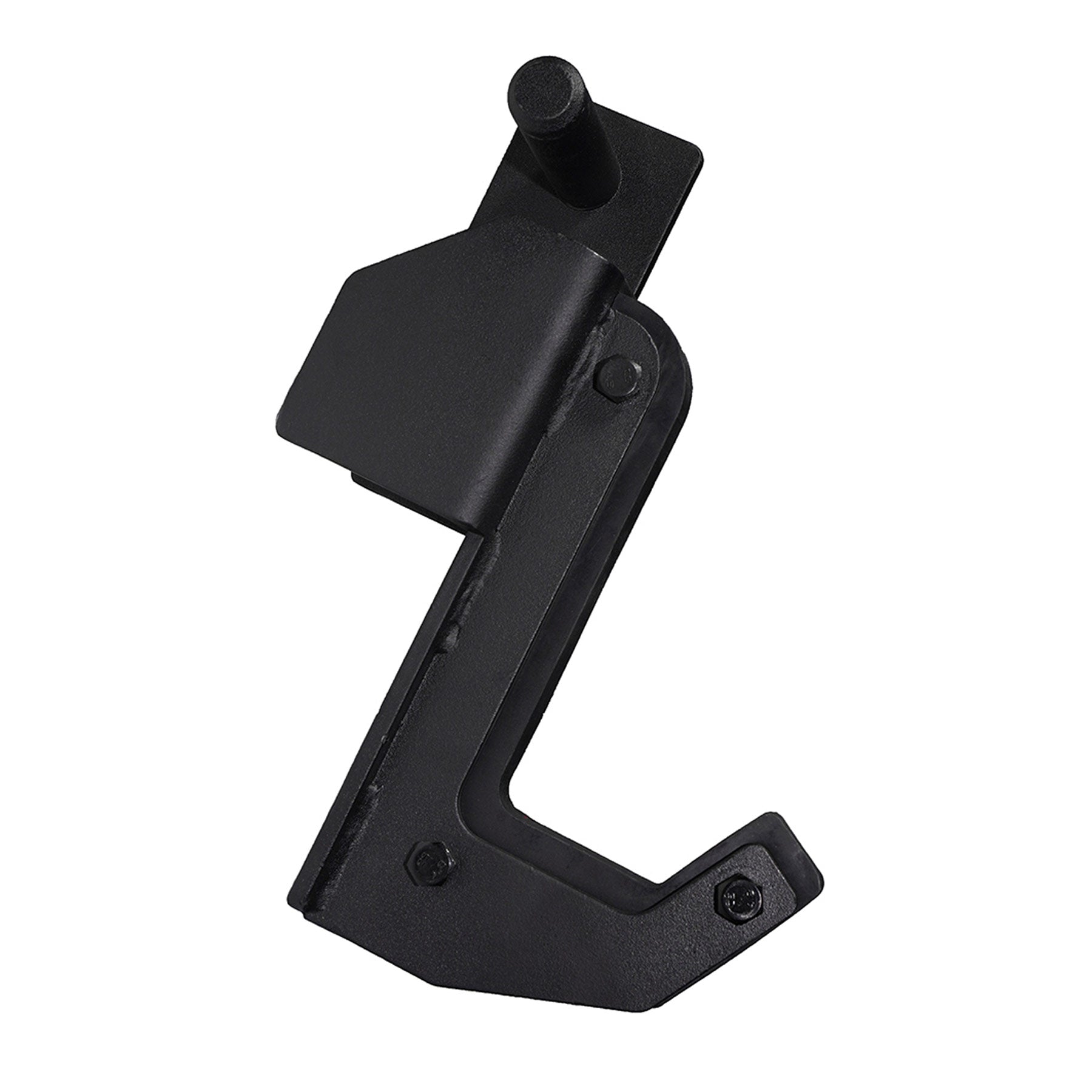 black premium j hook accessory for a gym rack
