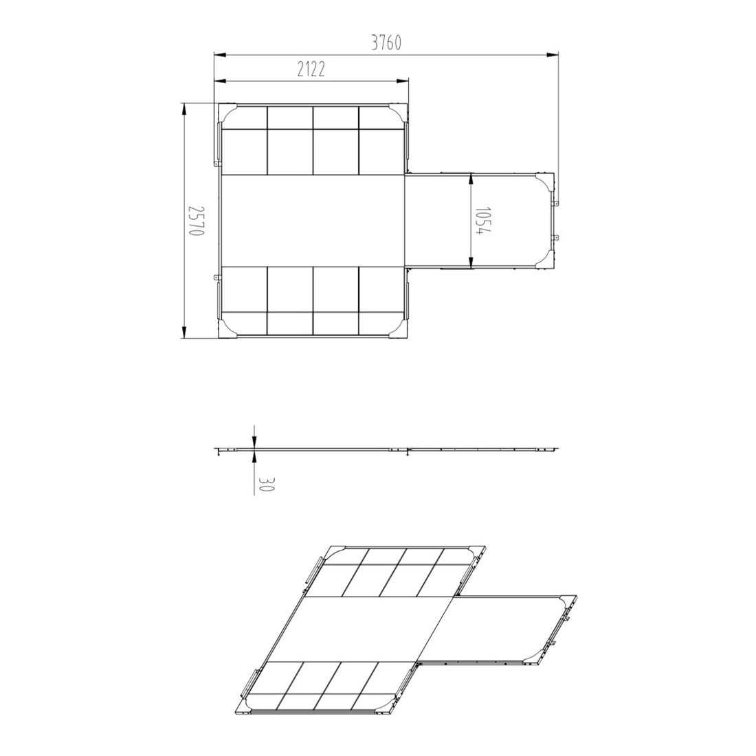 Commercial Integrated Olympic Lifting Platform for Half Rack/Full Rack