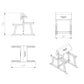 a diagram and dimensions of a standing preacher curl bench