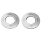 a pair of 0.25kg silver micro change plates for barbells