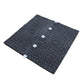 white epdm gym tile connectors underneath gym flooring