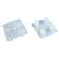 white epdm gym tile connectors