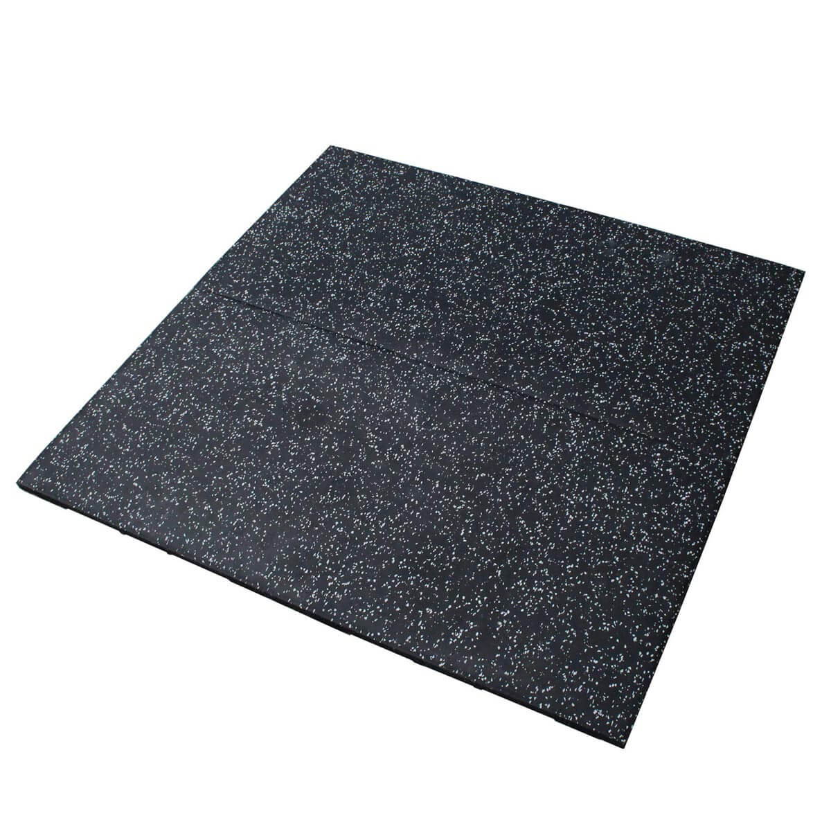 gym flooring tiles connected with white epdm connectors