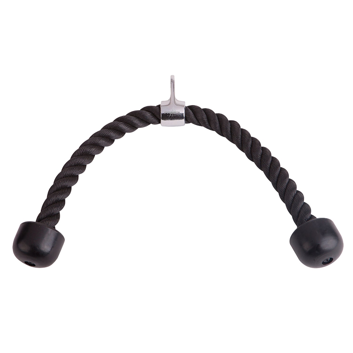 a black dual rope gym cable attachment
