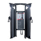 a dual adjustable pulley with cable stacks and various attachments