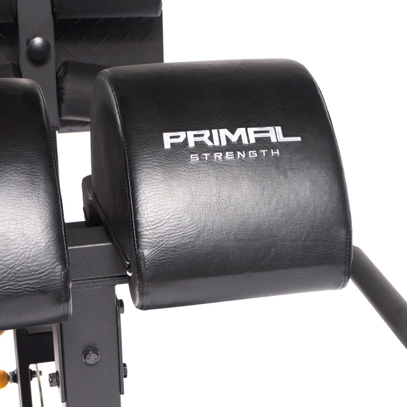 handles and pads for a glute ham developer bench
